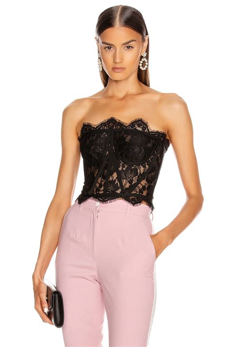 dolce gabbana bustier|dolce and gabbana lace top.